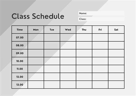 Class Timetable